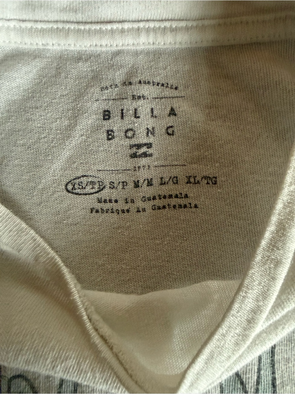 Billabong Oversized Women’s White Graphic Tee - Picture 2 of 7